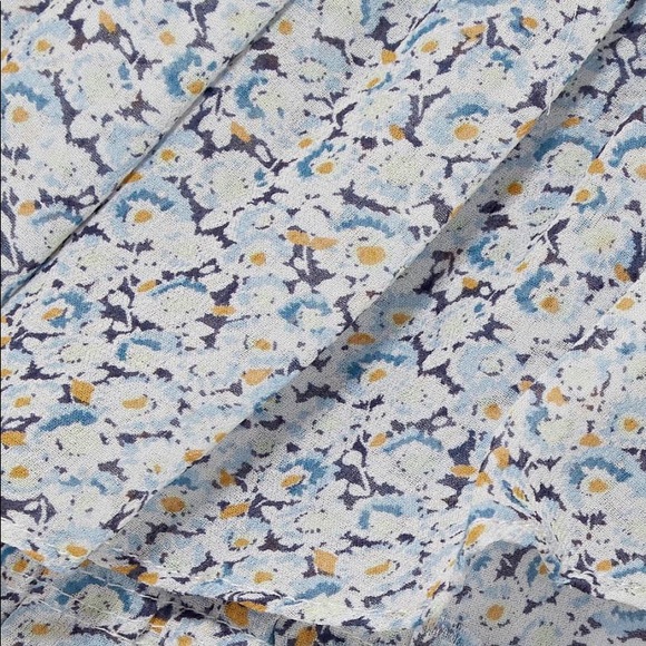 LoveShackFancy Popover Dress Blue Floral - Picture 6 of 14